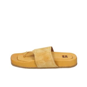 MOMA 1GS474 Sandalen Damen Leder Gelb EZ866 - Größe: 37