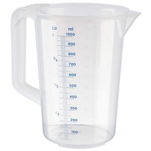 APS Messbecher 1,0 Liter transparent aus Polypropylen