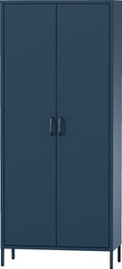 Jan Nowak Garderobenschrank Metall Kleiderschrank 2 Türig Flavio Ablagen Kleiderstange leiser Magnetverschluss geräumig, 80 x 185 x 45 cm, Dunkelblau Jan Nowak Garderobenschrank Metall Kleiderschrank 2 Türig Flavio Ablagen Kleiderstange leiser Magnetverschluss geräumig, 80 x 185 x 45 cm, Dunkelblau