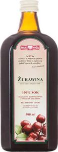 Cranberrysaft 100% ohne Zucker 500 ml Polska Roża