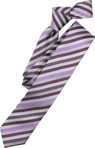 Venti Krawatte Lila Grau Schmal Gestreift 100% Seide 6cm Breit Schmale Form Fleckenabweisend Venti Krawatte Lila Grau Schmal Gestreift 100% Seide 6cm Breit Schmale Form Fleckenabweisend
