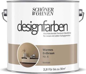 Schöner Wohnen Designfarbe Warmes Erdbraun 2,5 Liter