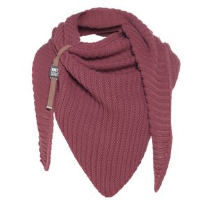 Knit Factory Demy Dreiecksschal - Stone Red - 190x85 cm