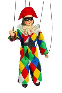 Masek Harlekin Marionette, 20 cm