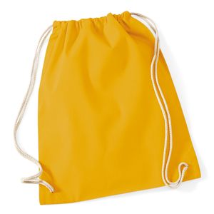 Sportovní taška Westford Mill Cotton Gym Bag W110 Orange Mustard 37 x 46 cm