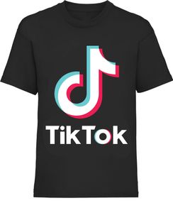 Tik Tok TikTok Shirt schwarz - Farbe: Schwarz - T-Shirts - Kinder | Größe: M