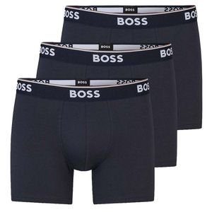 BOSS Herren BoxerBrief Power Trunk länger geschnitten Baumwolle Stretch 3er Pack L 3xDunkelblau