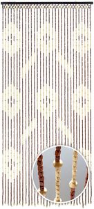 Kobolo Záclona na dvere Drevená korálková záclona Sevilla 31 prameňov - Terasa - 90x200