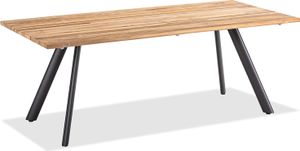 Gartentisch Noha 200x95 Tischplatte Teakholz Stativprofil Aluminium Anthrazit