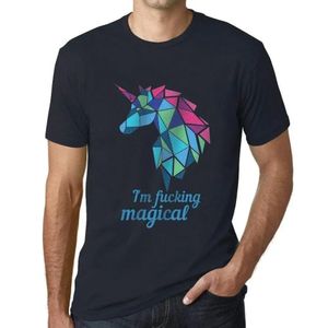 Herren Grafik T-Shirt Utrabasic ich bin verdammt magisch – Utrabasic I'm Fcking Magical – Öko-Verantwortlich Vintage Jahrgang Kurzarm Lustige Druck