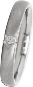 Diamantring Solitär Ring Platin 600 1 Diamant Brillantschliff 0,05ct W/SI2 17