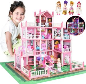 Puppenhaus Traumhaus für Mädchen,Spielzeuge ab 6 Jahren Mädchen,Spielhaus Geschenk Lernspielzeug für Jungen Mädchen…