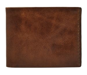 FOSSIL Beck Bifold With Flip ID Cognac