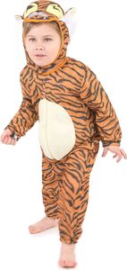 Süsser Tiger Kinderkostüm Raubkatze orange-schwarz-weiss