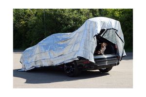 RAVE Schattennetz Sonnenschutz für Auto, Hund & Camping, Hitzeschutz aus Aluminium, 4x6 Meter (24m²)
