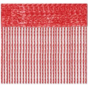2-pack string curtain, veľkosť: 90x240, farba: červená - ohnivo červená