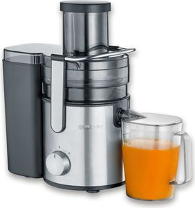 Entsafter Saftpresse elektrisch SEVERIN ES 3570 Saftauffangbehälter Tresterbehäl ES 3570 aus Edelstahl, schwarzsilber Entsafter Entsafter Obst Und Gemüse Entsafter Slow Juicer Entsafter Elektrisch