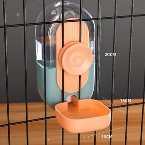 800ml Automatischer Feeder Futterautomat Haustiere Automatischer Futter Tränke Wasserspender für Hunde Katzen Haustiere Tiere (Blau / Wasserspender)
