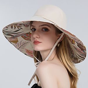 Damen Sonnenhut, Sommer Breite Krempe, UV-Schutz, Mesh Eimerkappe Hüte für Strandangeln, Gartenarbeit(Cremeweiß)