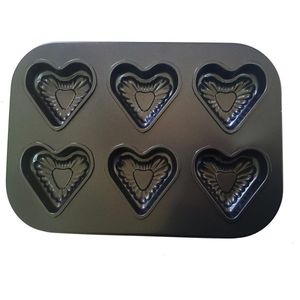Herzförmige Muffinform Aluminium Antihaft-Backblech Kuchen