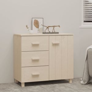 vidaXL Sideboard HAMAR Honigbraun 90x40x80 cm Massivholz Kiefer