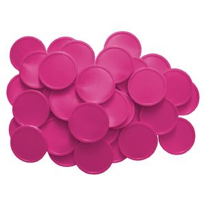 Vorteilspack CombiCraft Kunststoff Wertmarken oder Pfandmarken Blanko - Pink - 1000 Stück