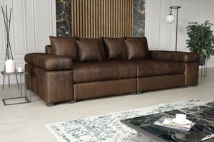 MEBLITO Couch Sofa Arles Big Sofa Wohnzimmer 3-Sitzer skandinavisch Kissen Sofagarnitur neu modern