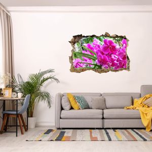 3D-Wandsticker Pinke Orchideen, Blume, Pink, Orchidee - Wandtattoo M1202 – Design 01 / mittel