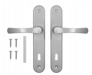 ADGO® Türgriff 90 mm Schlüssel Silber Links Rechts Zimmertürgriff-Set