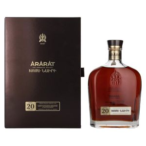 Armenischer Brandy Ararat Nairi 20 Jahre Reifezeit 40% Vol. Geschenkset