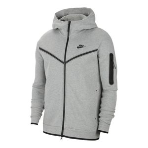 Nike M Nsw Tch Flc Hoodie Fz Dk Grey Heather/Black L