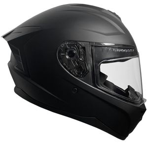 Motorradhelm Integralhelm M72 Helm Größe M Rollerhelm Sturzhelm matt schwarz Visier klar