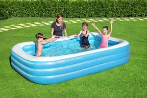 Bestway Family Pool Deluxe | 305 x 183 x 56 cm | Kinder Schwimmbecken rechteckig