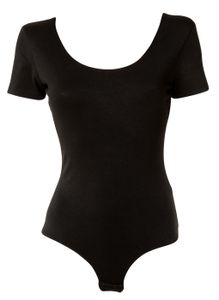 DIESEL Damen Body - Kurzarm, Rundhals, Baumwolle Jersey, einfarbig Schwarz S