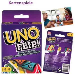 Für Kinder und Familie geeignete Kartenspiele UNO-FLIP(bunte Karte)