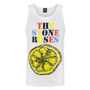 The Stone Roses Offizielles Herren Lemon Unterhemd NS5031 (S) (Weiß)