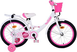 Volare Ashley Children's Bicycle - Mädchen - 18 Zoll - Weiß - Zwei Handbremsen Volare Ashley Children's Bicycle - Mädchen - 18 Zoll - Weiß - Zwei Handbremsen