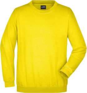 Klassisches Komfort Rundhals-Sweatshirt sun-yellow, Gr. 5XL Klassisches Komfort Rundhals-Sweatshirt sun-yellow, Gr. 5XL