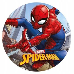 Spiderman Essbar Marvel Torten-Bild-Aufleger-Deko Geburtstag Avenger Premium 0,6mm (SP20)