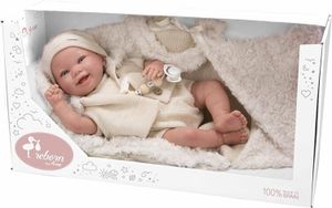 MuÑecas Arias Diego Mit Weichem Körper Und Schlafsack Beschwerte Babypuppe 45 Cm Beige Beige One Size MuÑecas Arias Diego Mit Weichem Körper Und Schlafsack Beschwerte Babypuppe 45 Cm Beige Beige One Size
