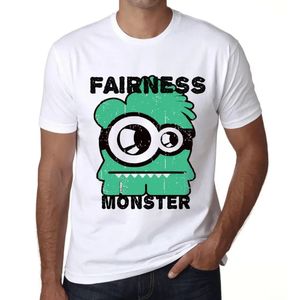 Herren Grafik T-Shirt Fairness-Monster – Fairness Monster – Öko-Verantwortlich Vintage Jahrgang Kurzarm Lustige Druck Geburtstag Geschenk Mann