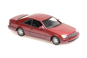Maxichamps 940032601 Mercedes Benz 600SEC (C140) rot metallic 1992 Maßstab 1:43 Modellauto