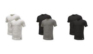 adidas Herren T-Shirt, 2er Pack - Active Flex Baumwolle, V-Ausschnitt, uni Mehrfarbig XL