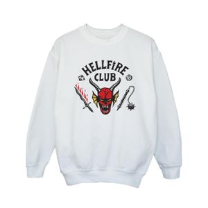 Netflix - "Stranger Things Hellfire Club" Sweatshirt für Mädchen BI34953 (128) (Weiß)