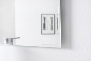 Homestyle Facettenspiegel 40 x 50 cm Rahmenlos Wandspiegel Badezimmerspiegel  Germany