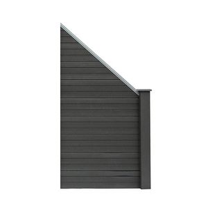 HOME DELUXE - WPC Sichtschutzzaun Sichtschutz V2 Grau - 1x Schrägelement Gartenzaun Windschutz Blickschutz HOME DELUXE - WPC Sichtschutzzaun Sichtschutz V2 Grau - 1x Schrägelement Gartenzaun Windschutz Blickschutz