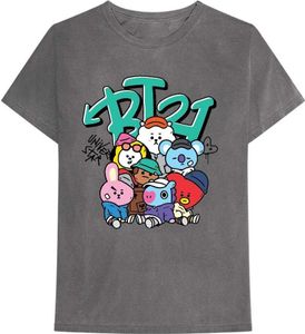 BT21 - Tričko "Street Mood Group" pre mužov/dámy uni RO5261 (M) (antracit)