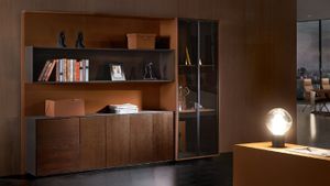 Bücher Akten Schrank Regal Wand Kanzlei Praxis Firmen Büro Möbel Regale