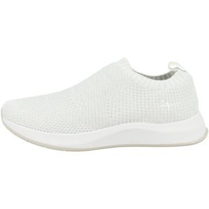 Tamaris Damen Low Sneaker Fashletics 1-24711-26 Silberfarben 115 Silver/White Textil mit Removable Sock, Groesse:38 EU