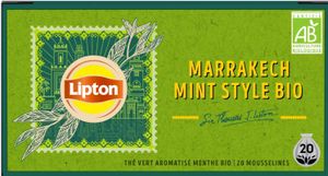 Herbata zielona Lipton Marrakech Mint Style Bio, 20 x 1,7 g